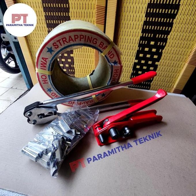 

Paket Alat Packing Manual Set / Tali Packing 15 Mm / Klem Plat Kardus Co