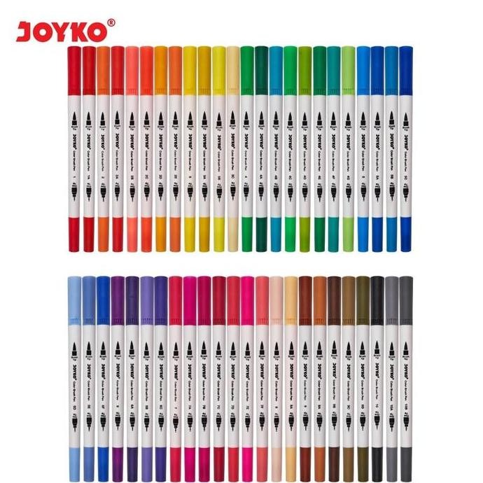 

Joyko Double Tip Brush Pen Set 48 Colors (Clp-40)