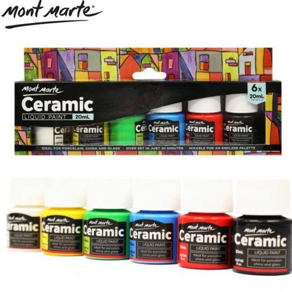 

Mont Marte Ceramic Liquid Paint Set 6 X 20Ml