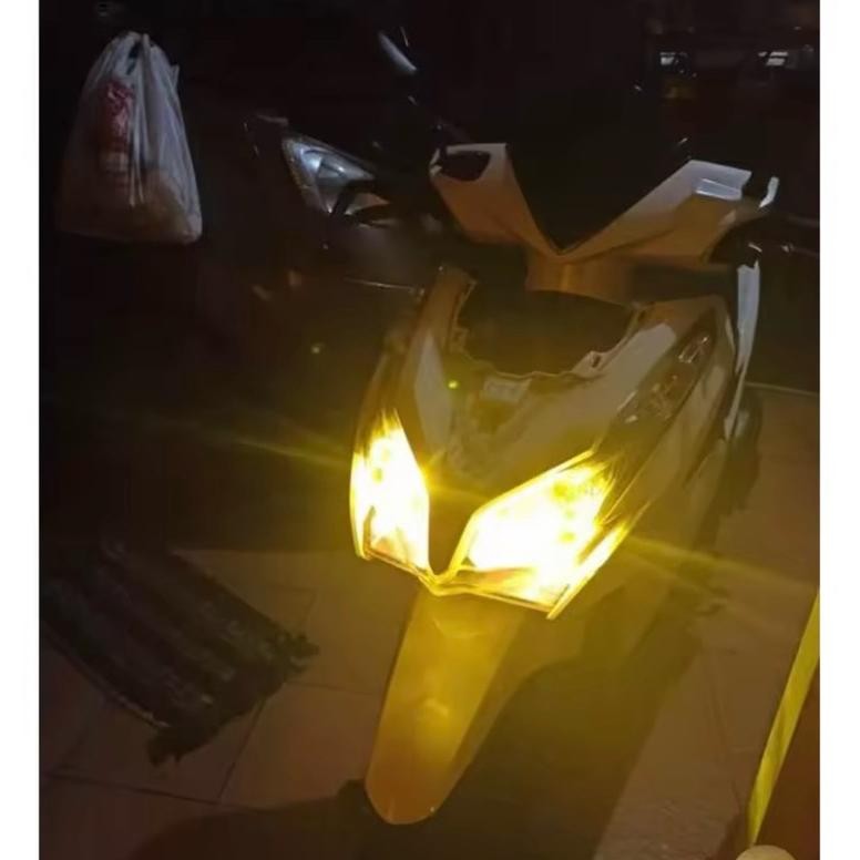 Prermium Lampu Laser H4 Senja Biru Lampu Led H4 Laser 2Warna D2 Kaki 3 H4 Laser Senja Biru Vixion Mx