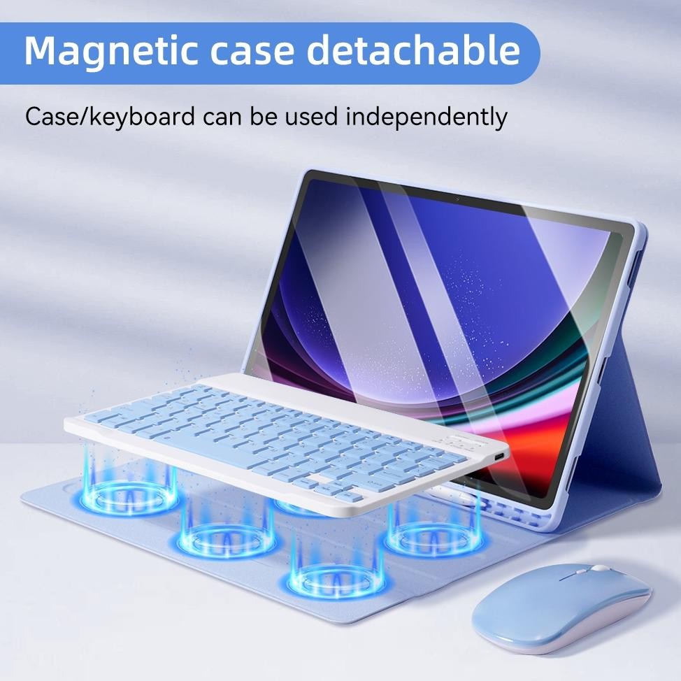 Berkualitas Danycase Samsung Case Set Tablet Cover With Keyboard Mouse For Samsung Galaxy Tab A9 Plu