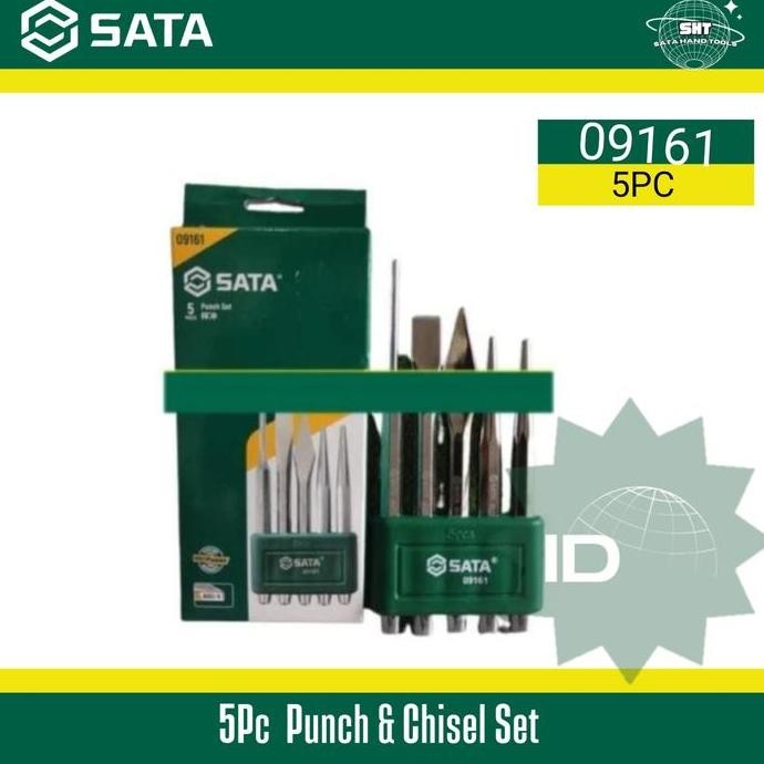 

Sata Pahat Besi Ketok 5 Pcs 09161 - 5 Pcs Punch & Chisel Set Co