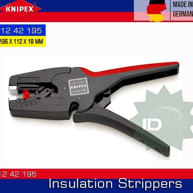 Knipex 12 42 195 Self-Adj.Insulation Strippers Knipex Co