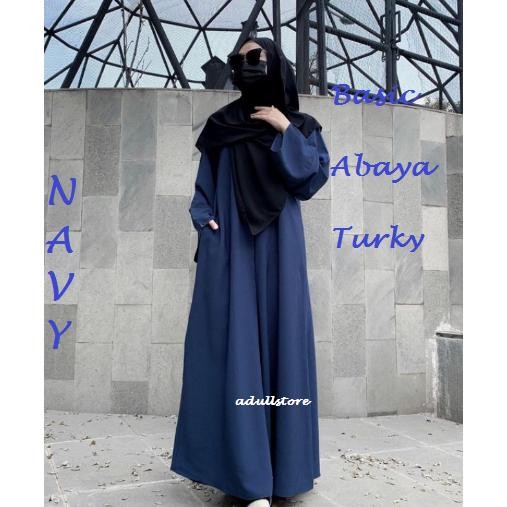 GAMIS ABAYA HITAM POLOS TURKEY REMAJA ABAYA SIMPEL MURAH COD Viral Kekinian Terbaru 2025 UF-40