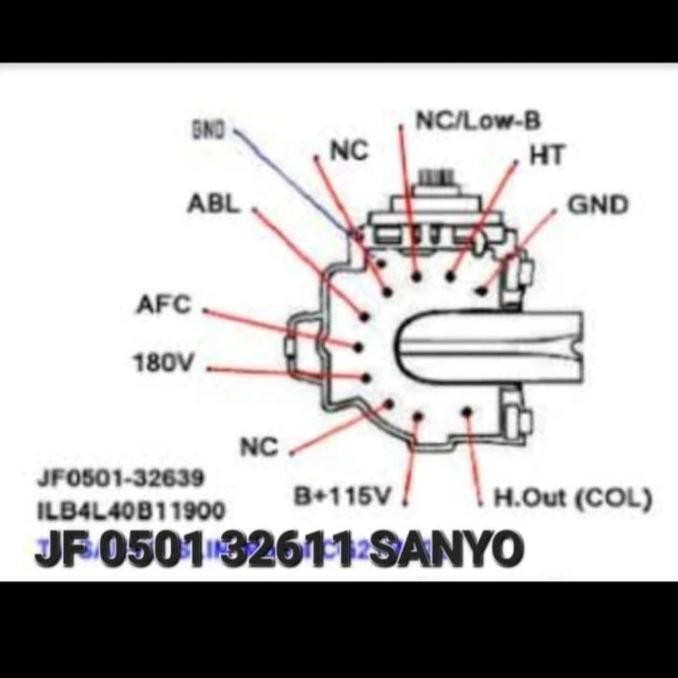 JF0501 32611 JF 0501 32611 PLAYBACK FLYBACK TV USE FOR LOST OR DAMAGE