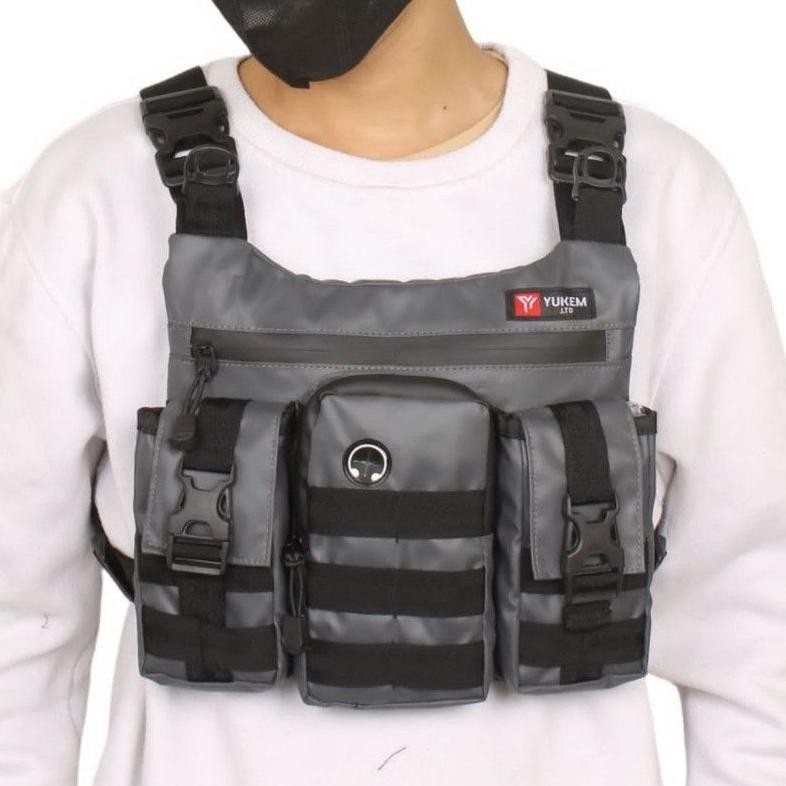 Terjangkau - Chest Bag Tas Dada Rompi Asli Anti Air Original Baepack Tas Pelindung dada Grab Tas Rom