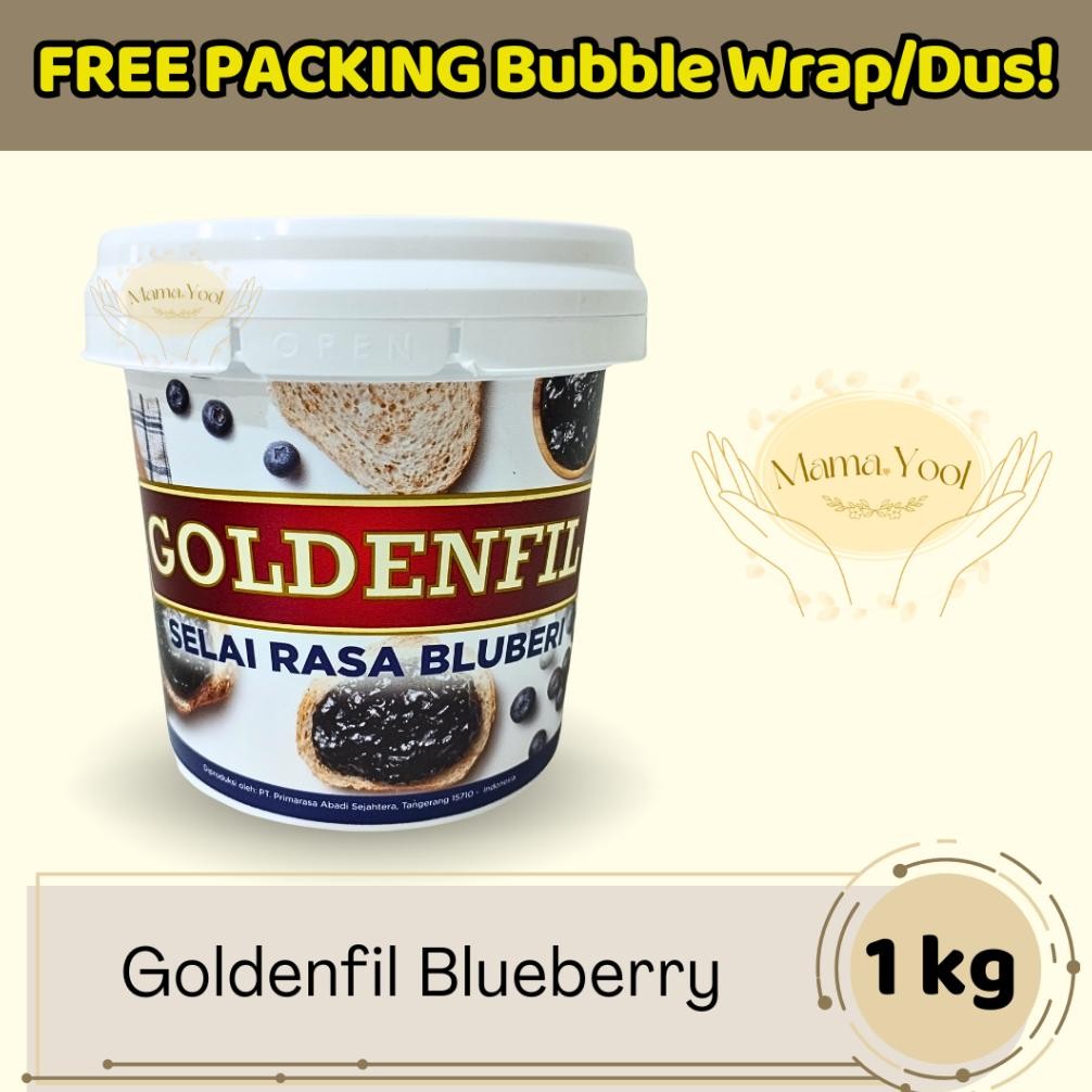 

MAMA.YOOL - Goldenfil Blueberry 1 kg FREE PACKING / Filling Topping Roti Kue / Selai Buah Blueberry