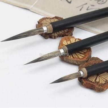 

CB 03 A calligraphy watercolor brush copper hook line weasel rat hair