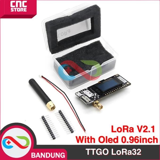 LILYGO TTGO LORA32 LORA V2.1 915MHZ 433MHZ ESP32 OLED 0.96 WIFI BLE ORIGINAL DAN TERPERCAYA