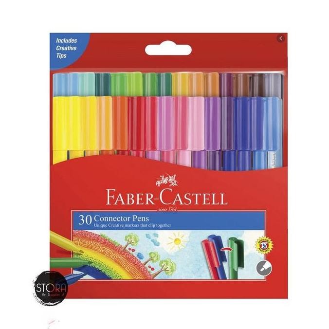 

Faber Castell Connector Pen 30 Colors Spidol Warna