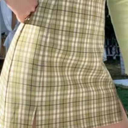 99Koutlet Preppy Hh Waist Plaid Short Skirt 2113 Smlxlxxl