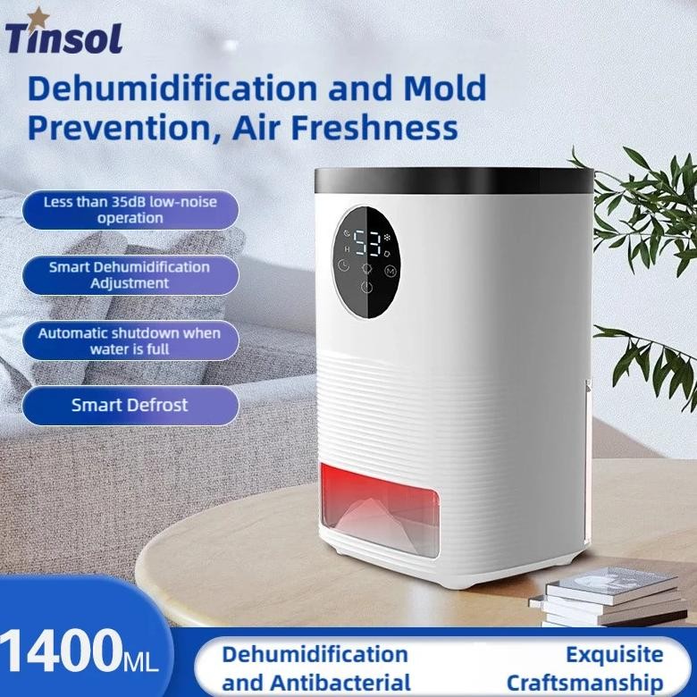 Tinsol New Convenient Air Dehumidifier, Home Air Dryer Semiconductor Dehumidifier Air Drying Dehumid