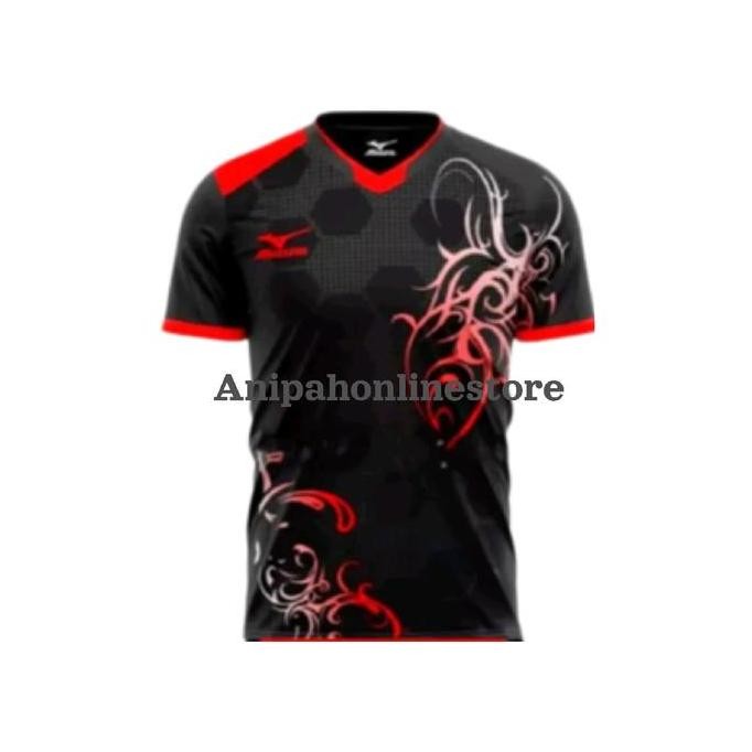 Jersey volly/ baju voli Mizuno/ atasan olahraga dewasa Set Pria Wanita Nyaman Berpori Cepat Kering V