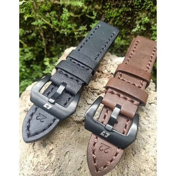 (Terbaru) TALI JAM TANGAN KULIT SWISS ARMY, STRAP JAM KULIT SWISS ARMY (Terlaris)