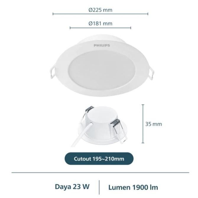 Lampu Downlight Plafon Led Philips 23W 4000K Philips Downlight Eridani 23 Watt 4000K Natural White N
