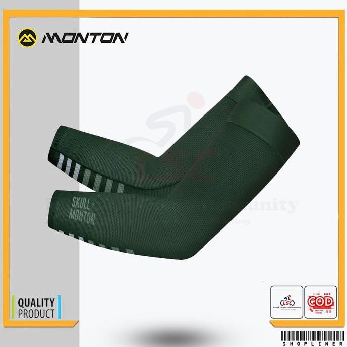 Arm Sleeves Monton Wednesday II Green Manset Sepeda Cycling Jersey Roa