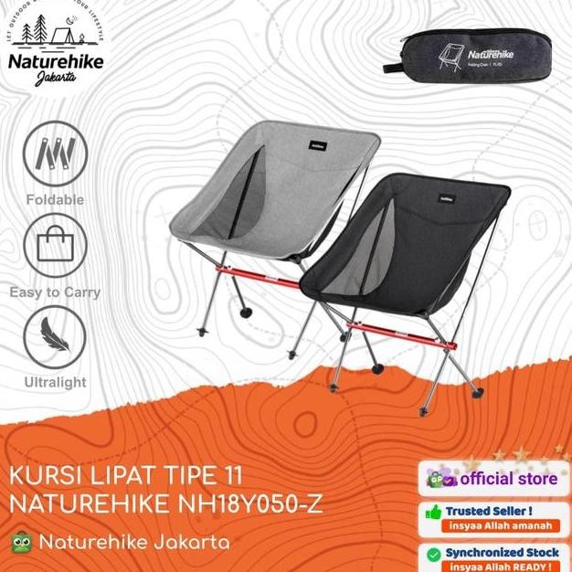 Kursi Lipat Naturehike Nh18Y050Z Tipe 11 Camping Ultralht Portable