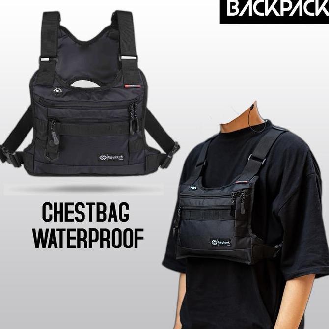 Tas Dada Pria Wanita Chest Bag Tactical Outdoor Waterproof Rompi Dada