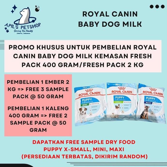 BEBAS ONGKIR - ROYAL CANIN BABY DOG MILK - SUSU ANJING ROYAL CANIN - SUSU PUPPY 2 KG