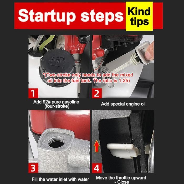 GFL REAIM Mesin Pompa Air Sawah Irigasi Empang Water Pump 1 & 1.5 Inch Mesin Pompa Air Bensin Outdoo