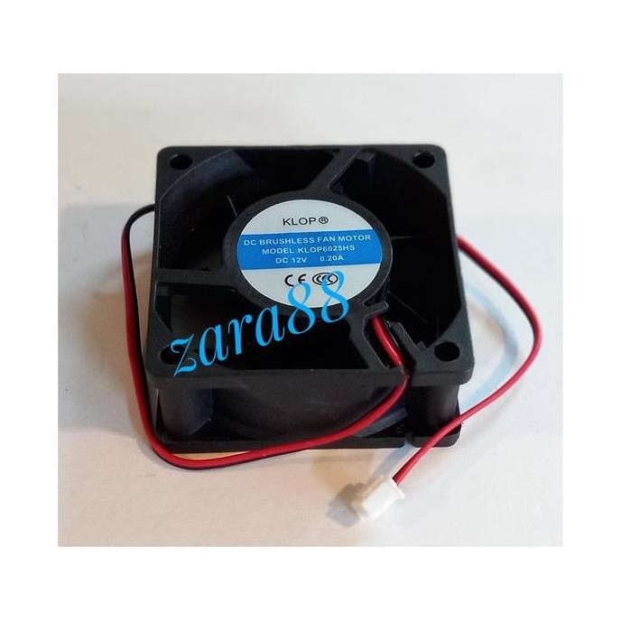 DE83 - Kipas Fan DC 12V 0,20A 6cm Merk Klop