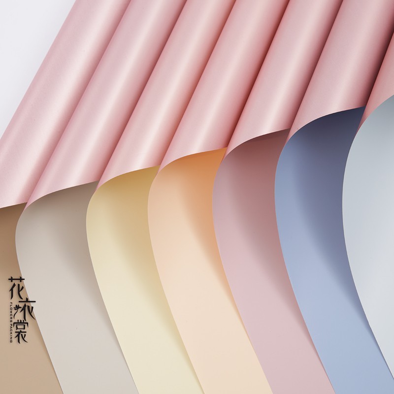 

20 Lembar Kertas Buket Bunga Cellophane Bi Color Premium Bucket Flower Wrapping Paper Varian Dua Warna