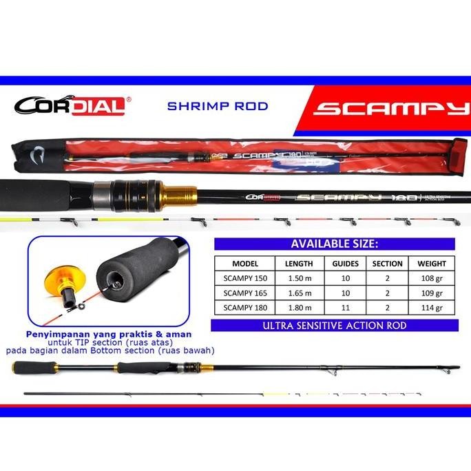 Joran Udang CORDIAL SCAMPY Pilih Ukuran