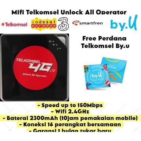 Terbaru Mifi Router Modem Wifi 4G Unlock Bolt, Smartfren & Telkomsel (2300Mhz)