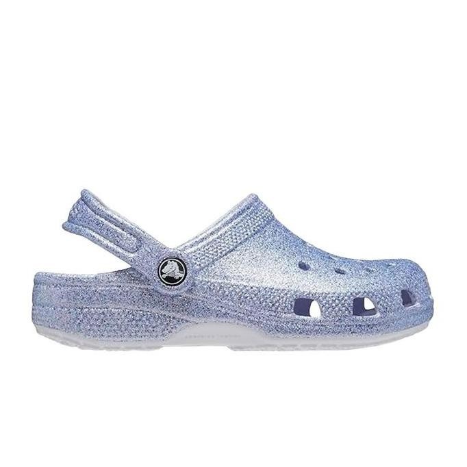 Terbaru Sandal Anak Crocs Classic Gliter Clog Kids Frosted Glitter Original 100%