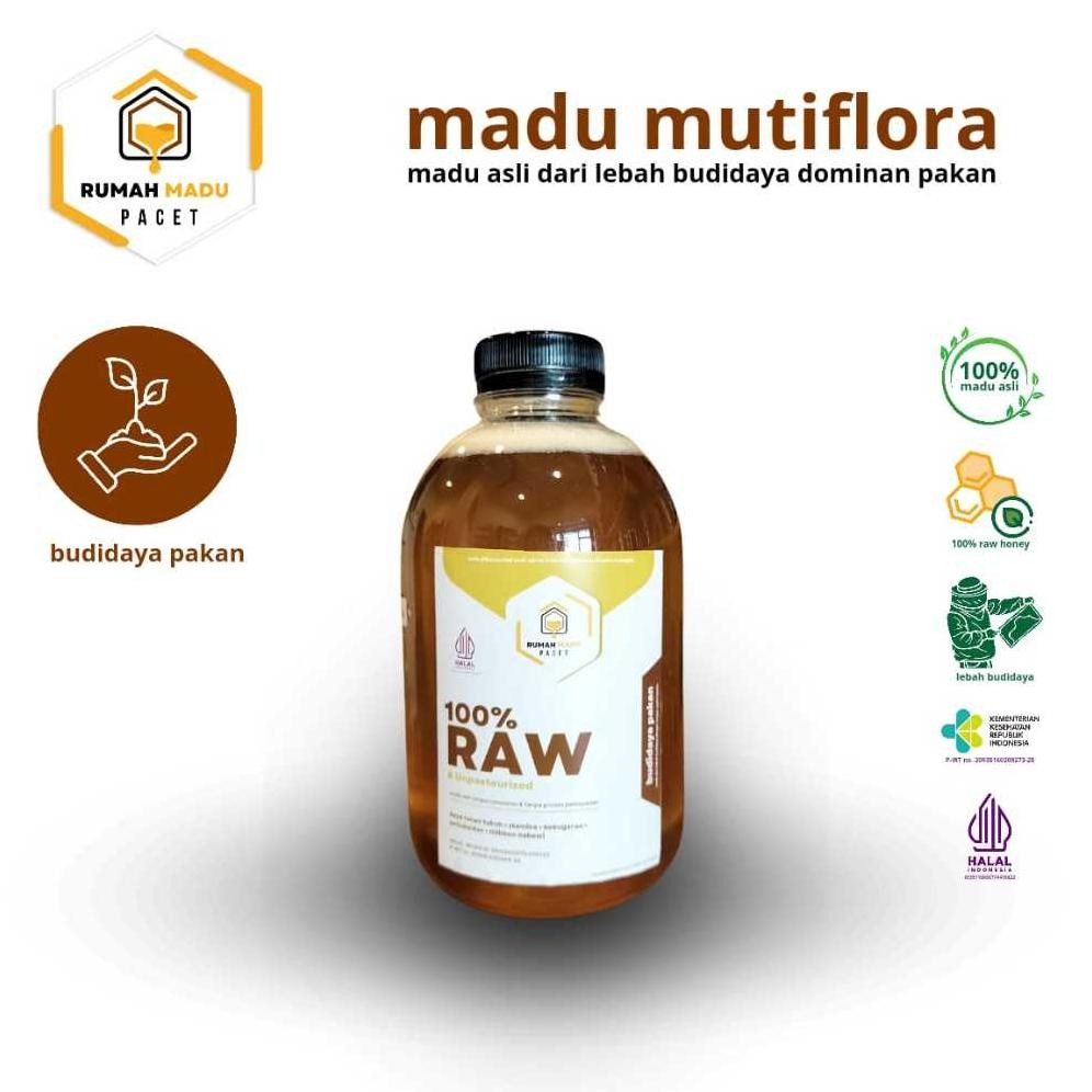 

(Terbaru) Madu Multiflora 1 Kg 100% Asli Pengganti Gula [Budidaya] | Raw Tanpa Proses Olah | Rumah Madu Pacet (Terlaris)