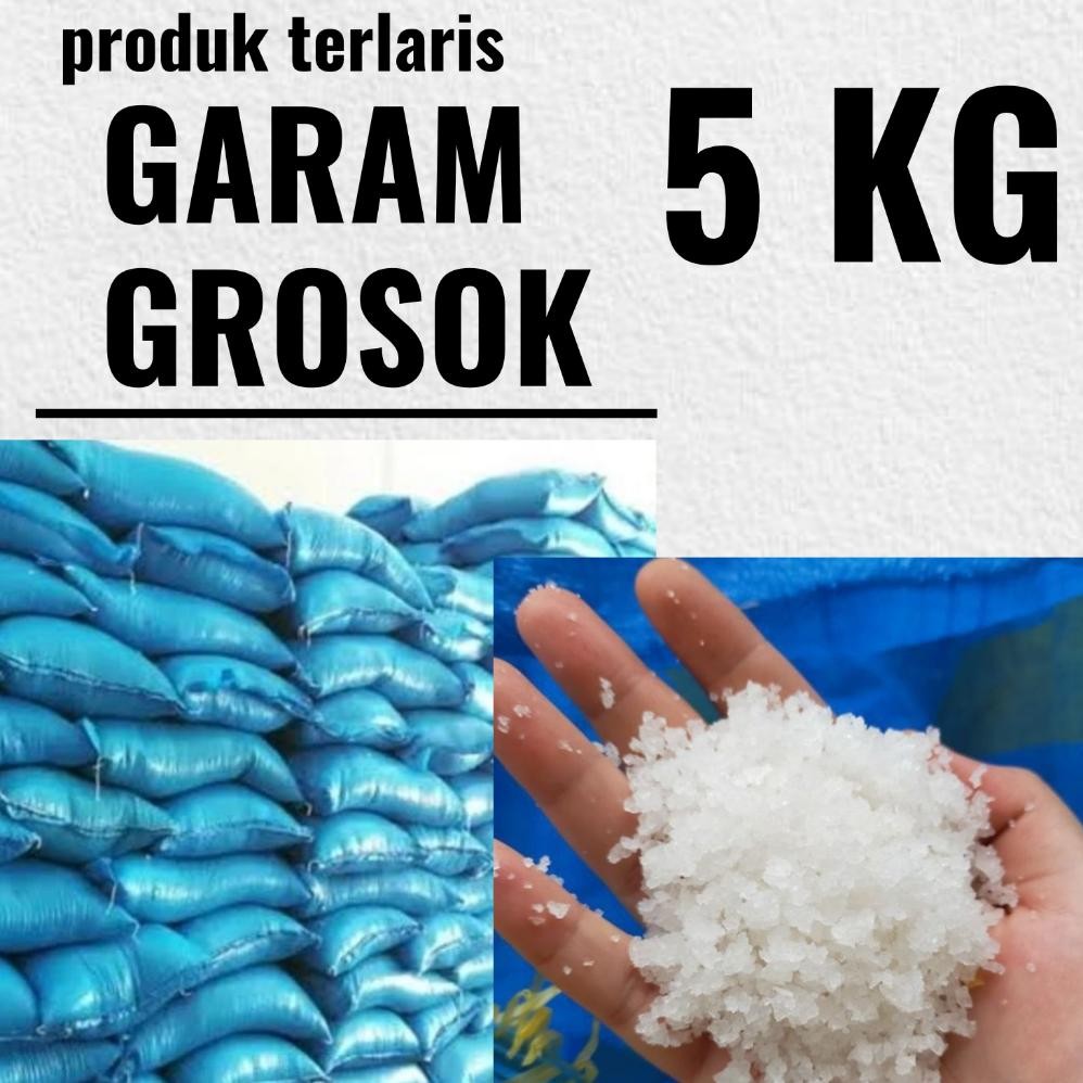 

(Terbaru) [5 KG] GARAM - Garam Kasar atau Garam Krosok untuk masak di dapur murah (Terlaris)