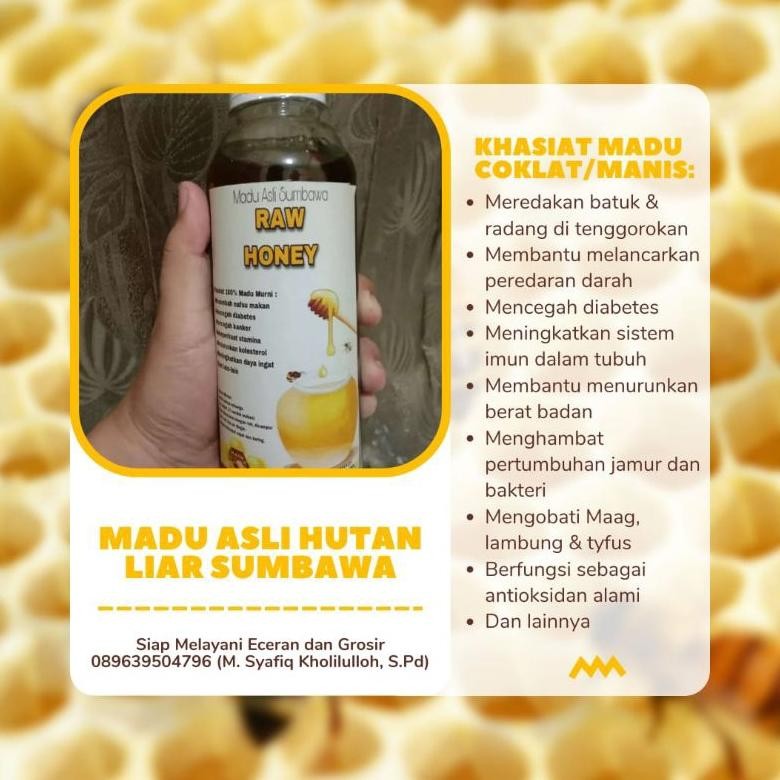 

(Terbaru) Madu Reihan Asli Hutan Sumbawa Coklat Manis 500ml (Terlaris)