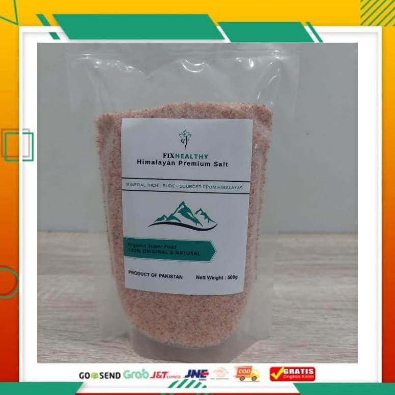 

(Terbaru) Garam Himalaya Asli Fixhealthy 500gr Himalayan Premium Salt organic Super Food Original dan Natural (Terlaris)
