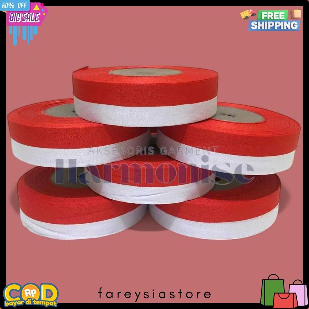 

Pita Merah Putih Eagle Brand Pita Kemerdekaan Pita Serba Serbi 17 Agustus Pita Bendera Merah Putih