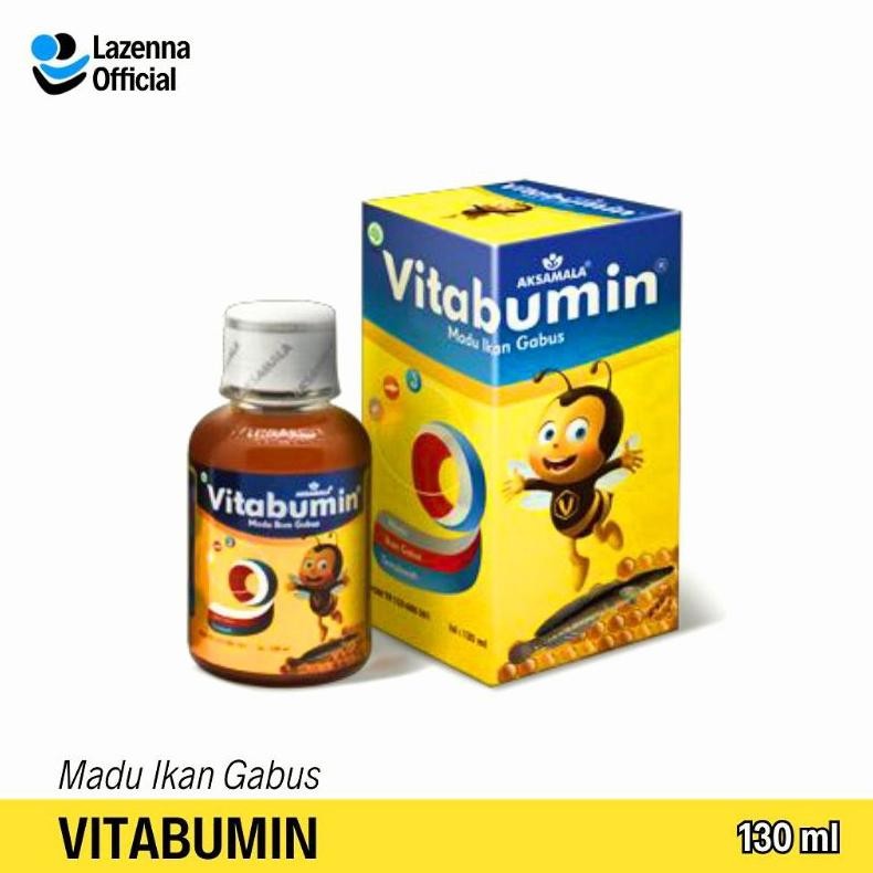 

(Terbaru) VITABUMIN Madu Ikan Gabus Anak - Suplemen Nafsu Makan & Imun - 130 ml Original (Terlaris)
