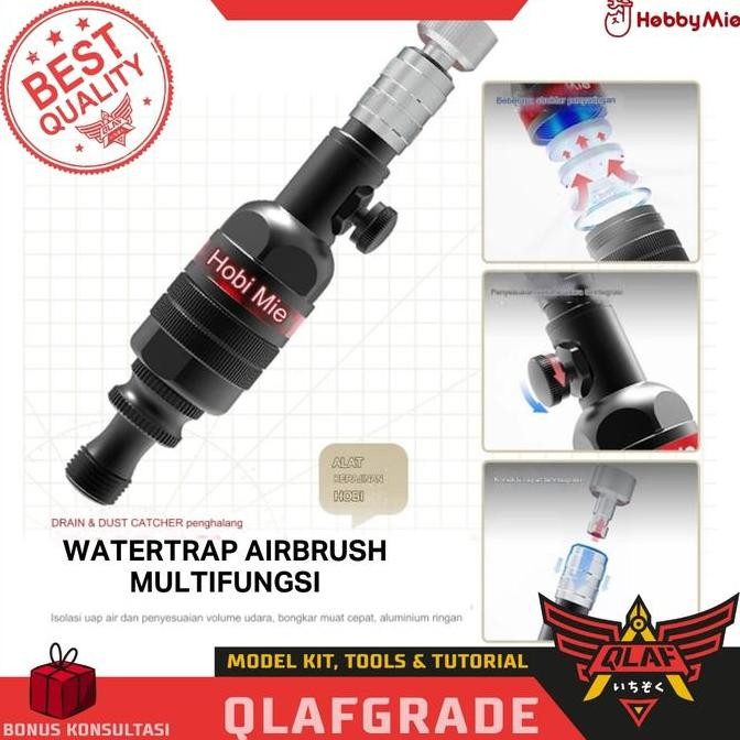 

Water Trap Drain Dust Catcher Hobby Mio - Double Filter Perangkap Air Udara Debu Airbrush Pen Brush