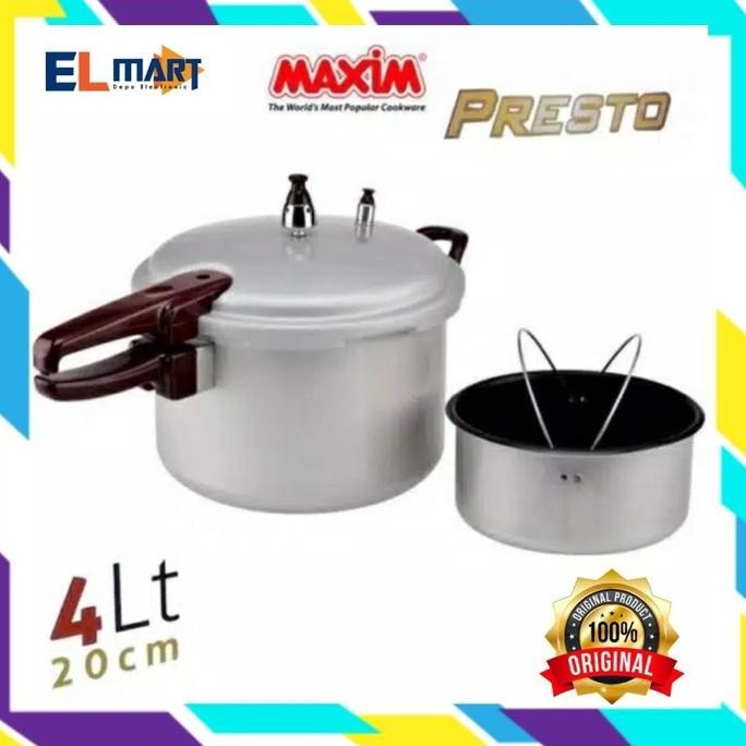 Ready Maxim Presto 4Lt Pressure Cooker Maxim 4 Liter Original Presto Maxim