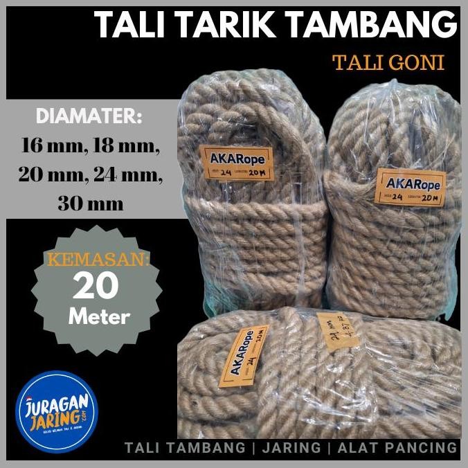 

TALI TAMBANG UNTUK TARIK TAMBANG TALI GONI PANJANG 20 METER PAS UNTUK TARIK TAMBANG TIDAK SAKIT DI TANGAN ORIGINAL DAN TERPERCAYA