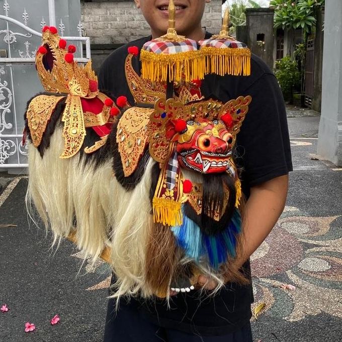 +++++] Miniatur Barong Kualitas Super 50 cm - Miniatur Barong Bali Premium -  Patung Barong - Pajang