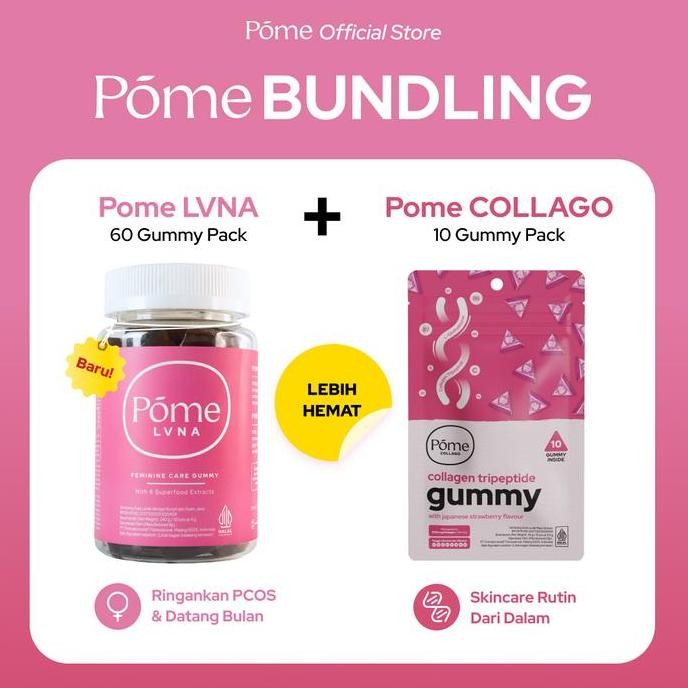 

POME BUNDLING (Pome LVNA 1 Botol & Pome COLLAGO 1 Sachet) - Lebih Hemat!