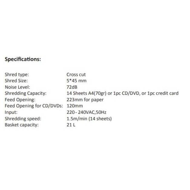 

Et-98 By05 Rhh-1823 Promaxi S-290/Mesin Penghancur Kertas/Paper Shredder/Pemotong Kertas Original Et-98