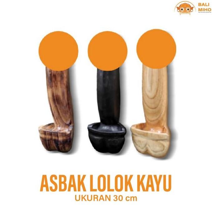 ------] Asbak Lolok Bali 30 cm - Asbak Bali - Asbak Lolok - Asbak Kayu - Asbak