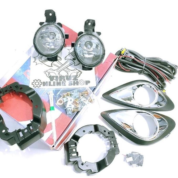 *#*#*#] LAMPU FOG LAMP FOGLAMP KABUT BEMPER BAWAH DEPAN NISSAN MARCH 2013 2014 2015 2016 2017 1SET
