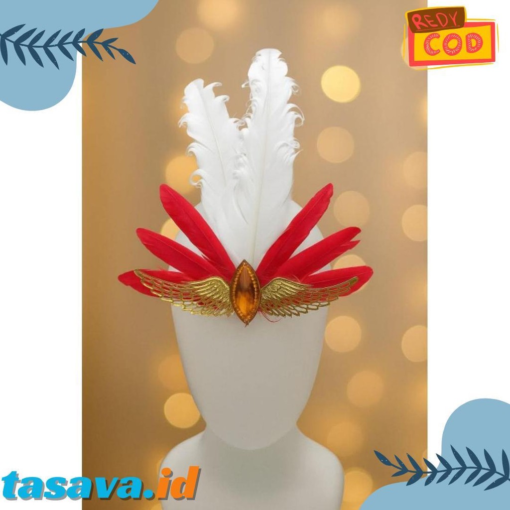 Aksesoris Bando Bulu Merah putih|Bando merah putih karnaval|Bando merah putih viral| bando merah put