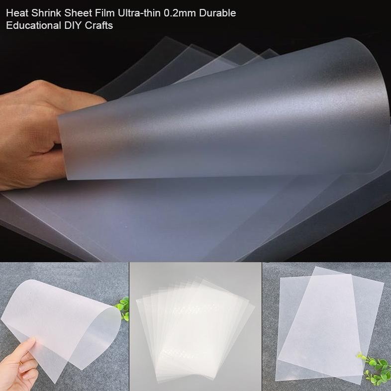 

Yui-7 10 Pcs Heat Shrink Paper Set, Clear Heat Shrink Sheets Kids, Shrinkable Plastic Sheets Craft Yui-7