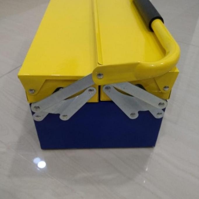 TERMURAH - tool box besi 2 susun tempat perkakas 2tingkat toolbox