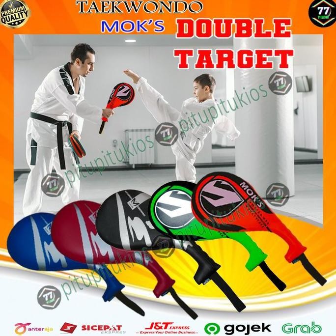 BEBAS ONGKIR - Double Kick Kicking Foot Hand Target Pad Kickpad Alat Alas Latihan Sasaran Tendang Te