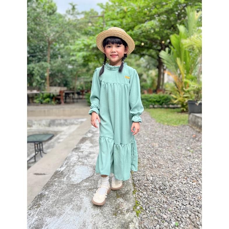 Berkualitas Gamis Anak Perempuan Daisha Crinkle Rayon Usia 1-10 Tahun Terlaris
