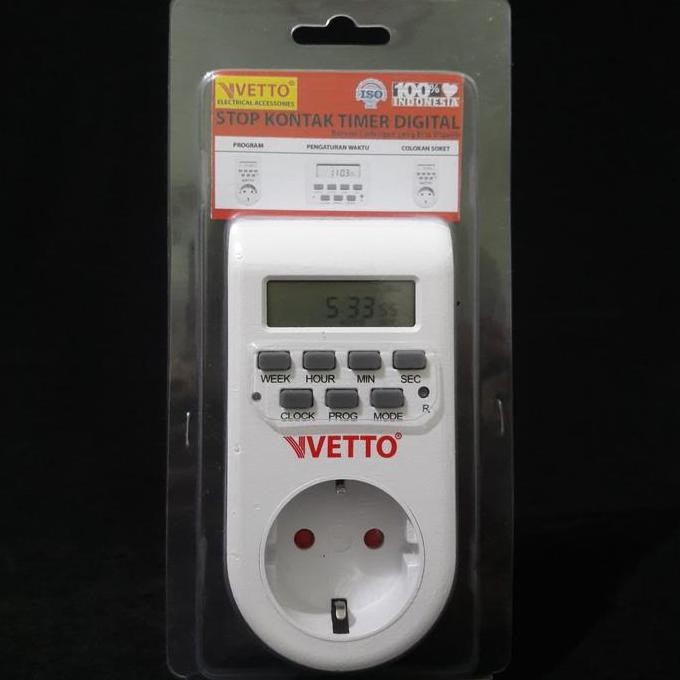 Timer (Stop kontak pengukur waktu) Digital Vetto