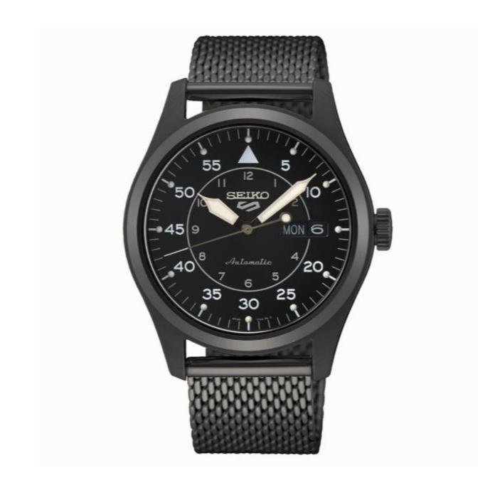 Jam Seiko 5 Man Sports SRPH25K1 Automatic Black Stainless Steel SRPH25